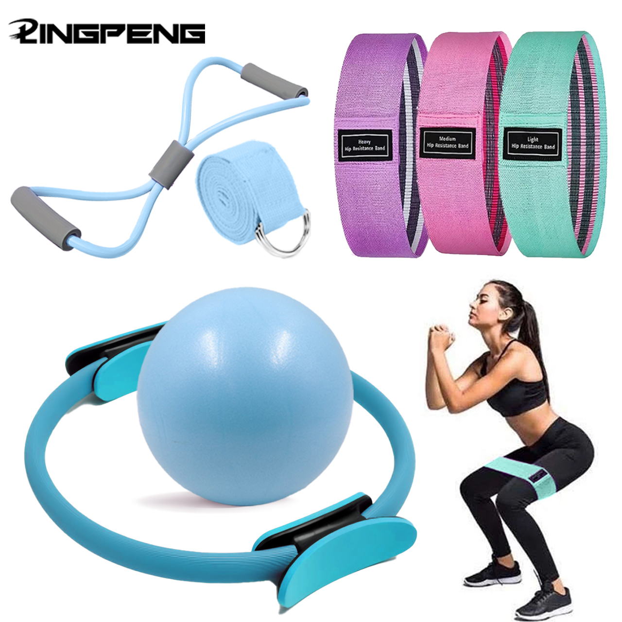 7Piece Pilates Basic Set Fitne – обзор и цена Pilates Toning Ball
