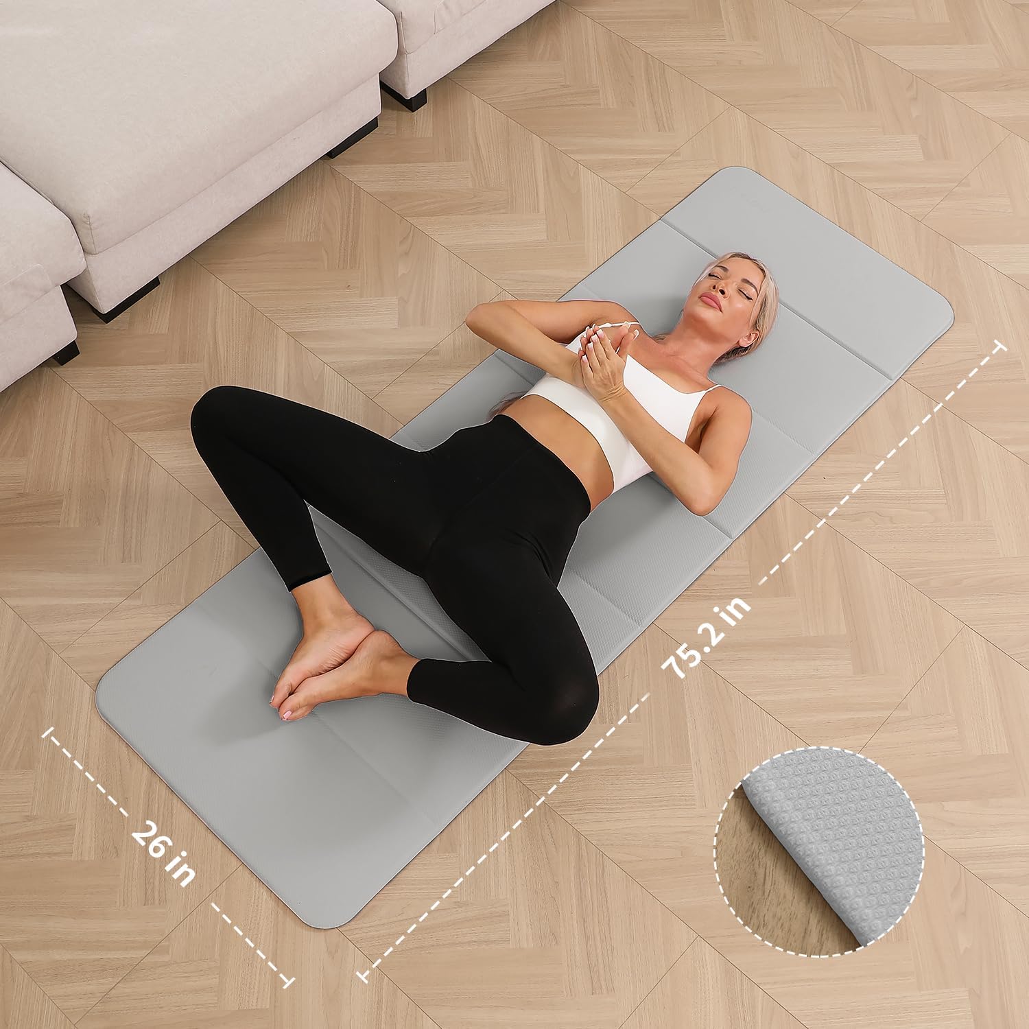 Foldable Yoga Mat 10mm Extra T – обзор и цена Pilates Yoga Mat