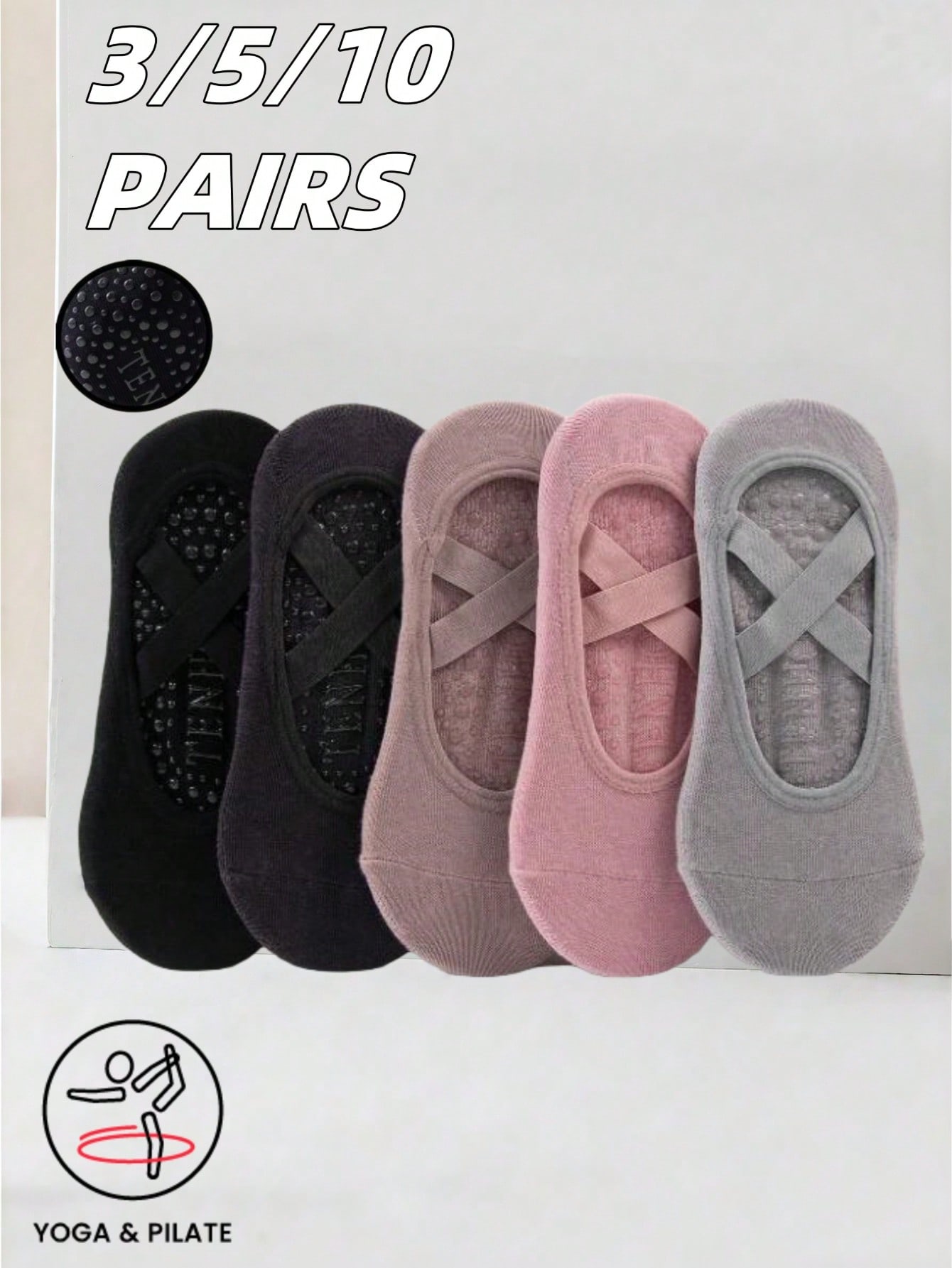 Anti-slip silicone sole yoga s – обзор и цена Yoga Pilates Yoga