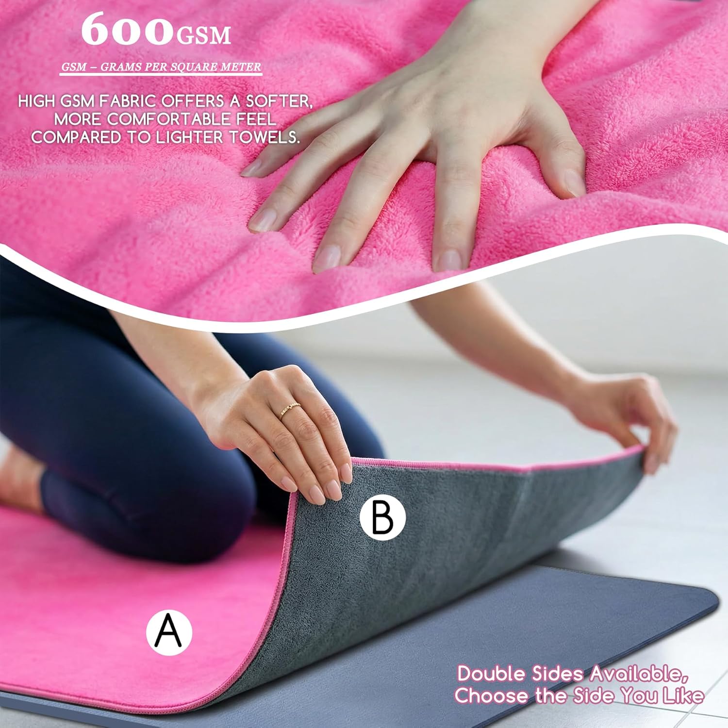 Yoga Mat Towel, Extra Thick 60 – обзор и цена Pilates Yoga Mat