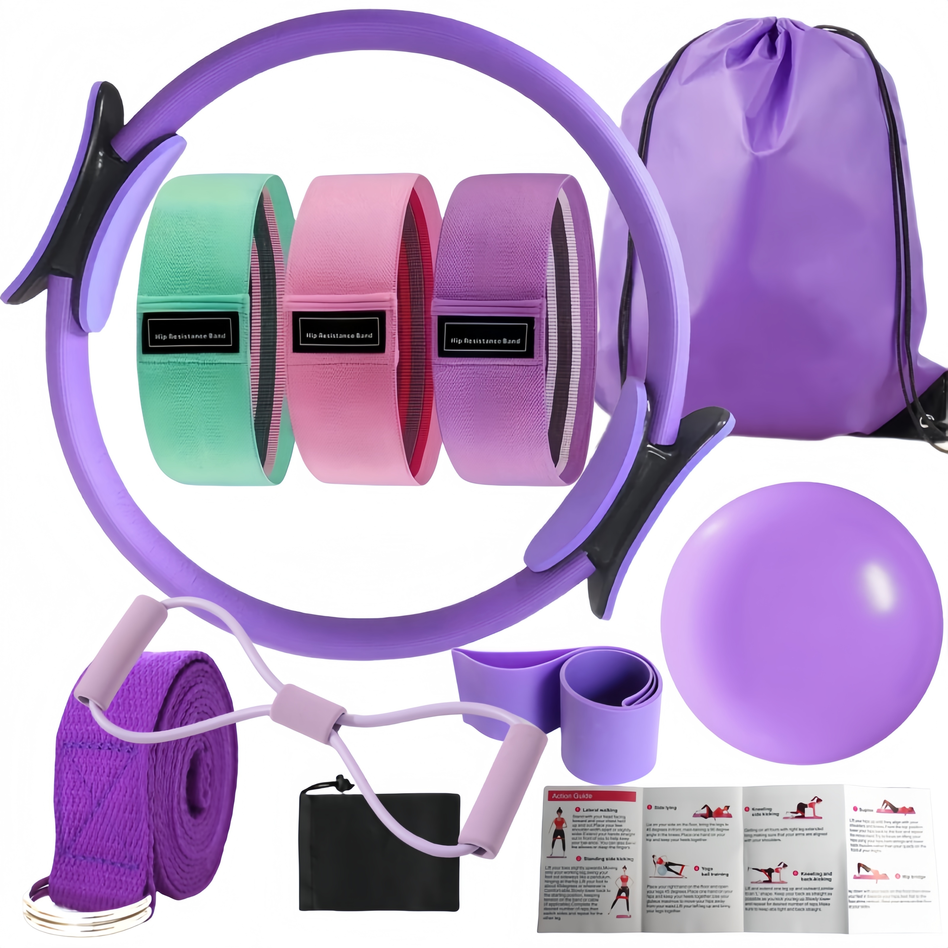 10-Piece Pilates Loops Yoga Ki – обзор и цена Pilates Toning Ball