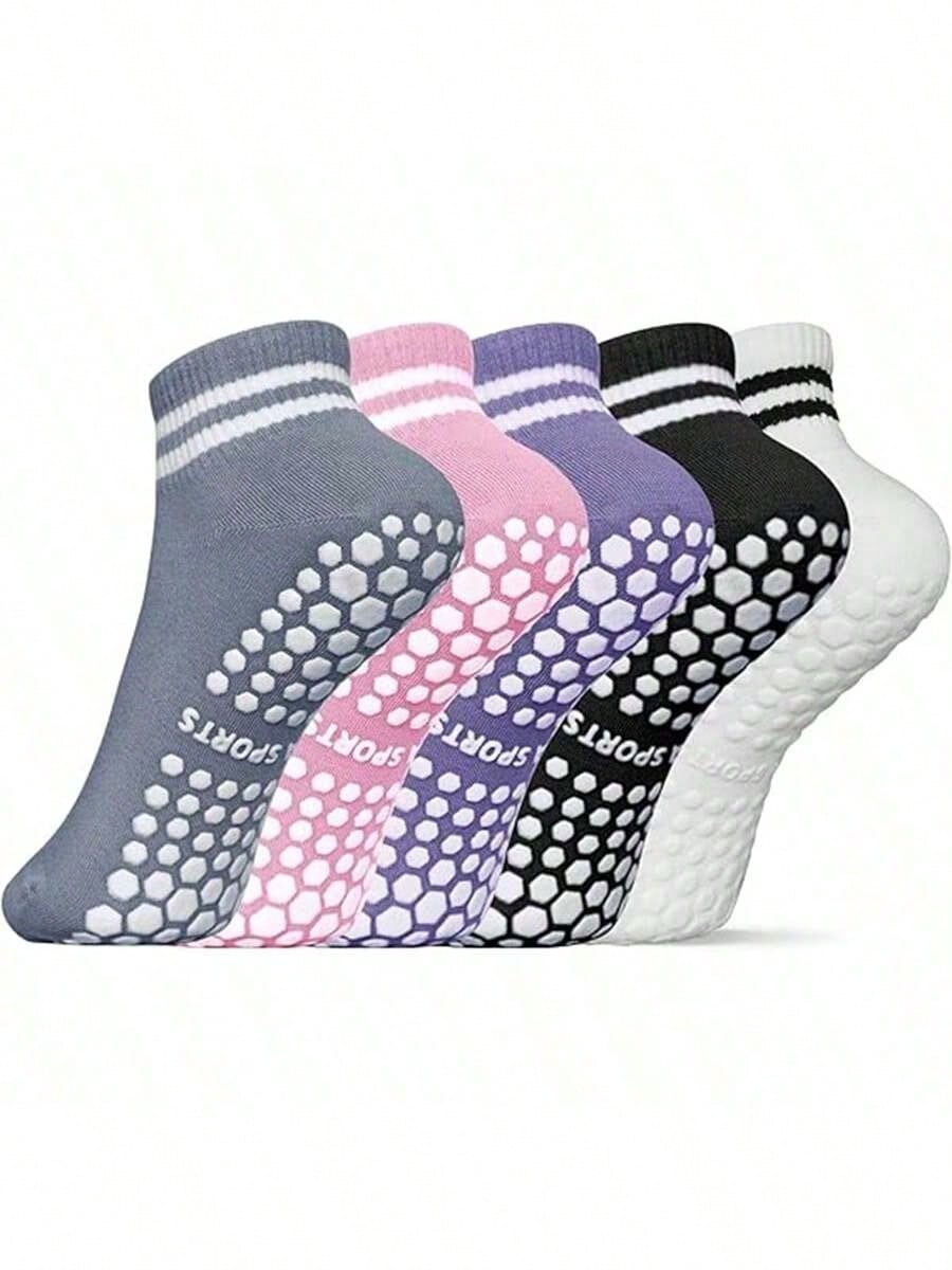 5 Pairs Women Double Stripe No – обзор и цена Yoga Pilates Yoga