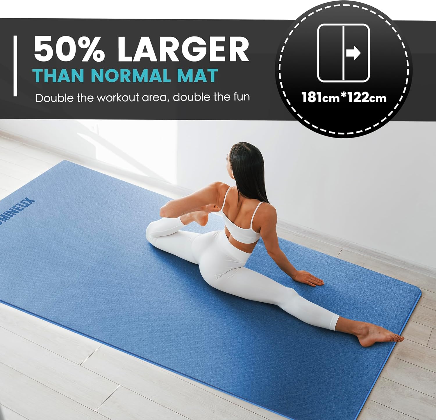 Large Yoga Mat 1/4 & 2/5 Inch  – обзор и цена Pilates Yoga Mat
