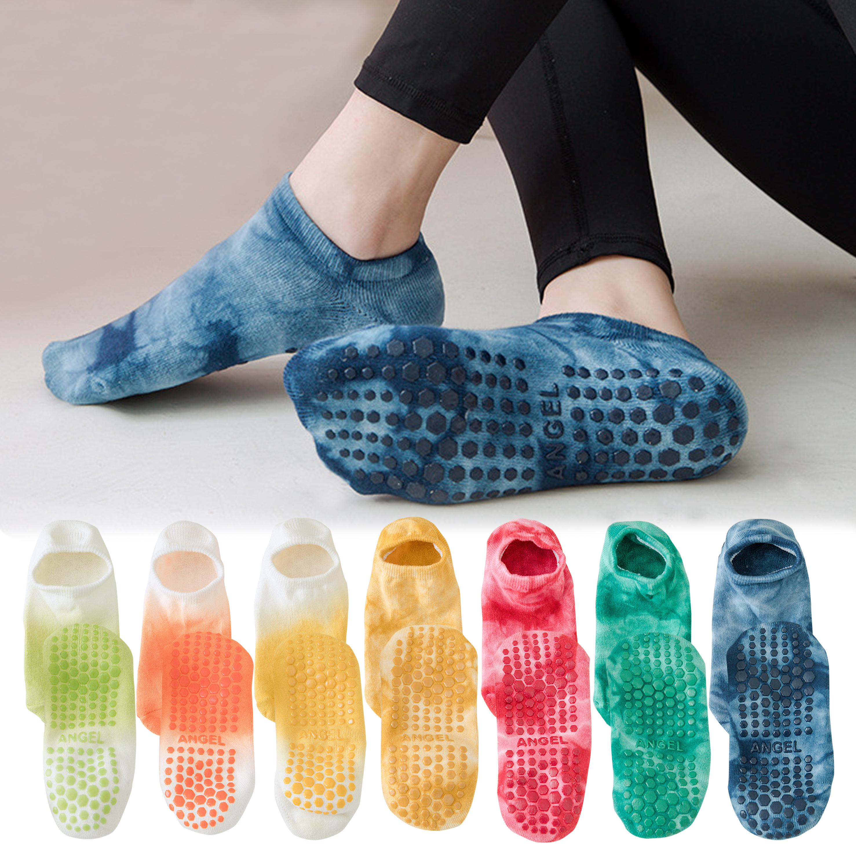 3 Pair Non Slip Yoga Grip Sock – обзор и цена Pilates Yoga Barre