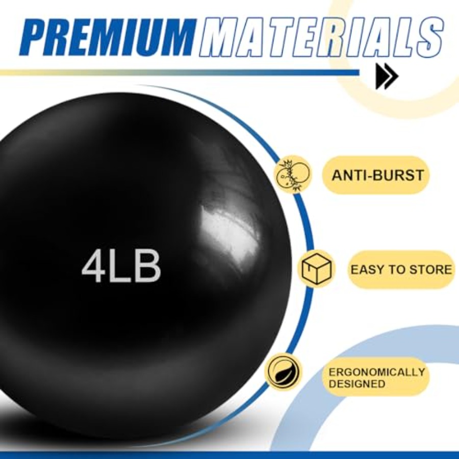 4 Pcs 2lb 3lb 3lb 4lb Weighted – обзор и цена Pilates Toning Ball