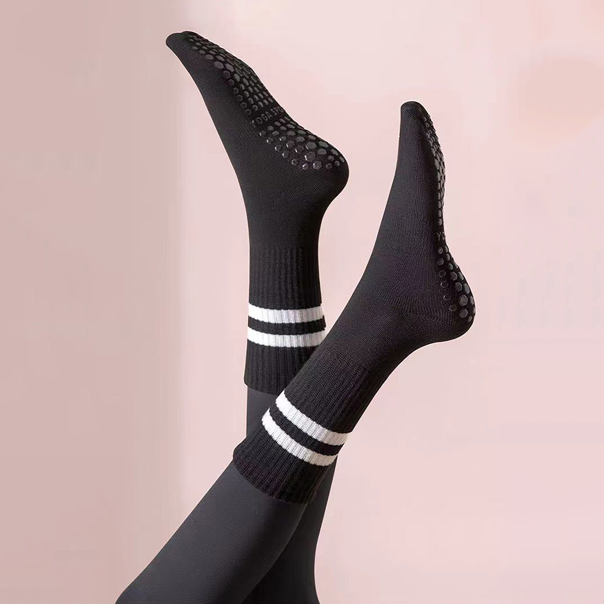 3 Pairs Long Yoga Socks with G – обзор и цена Pilates Yoga Barre
