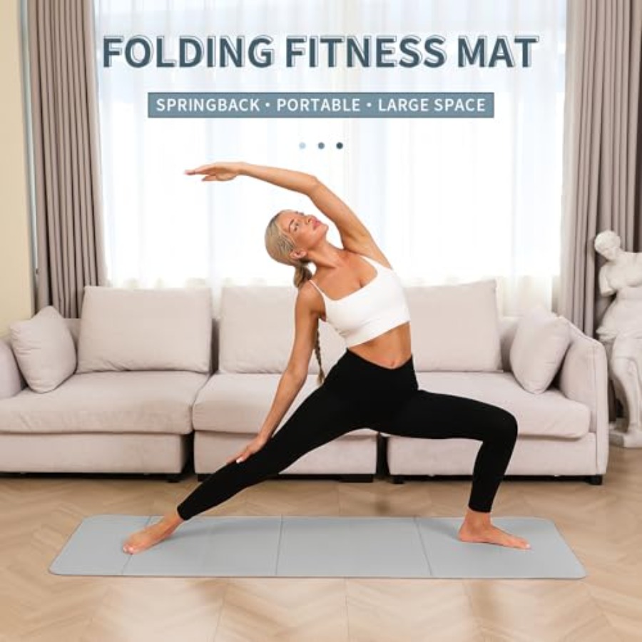 Foldable Yoga Mat - 10mm Extra – обзор и цена Pilates Yoga Mat Thickness
