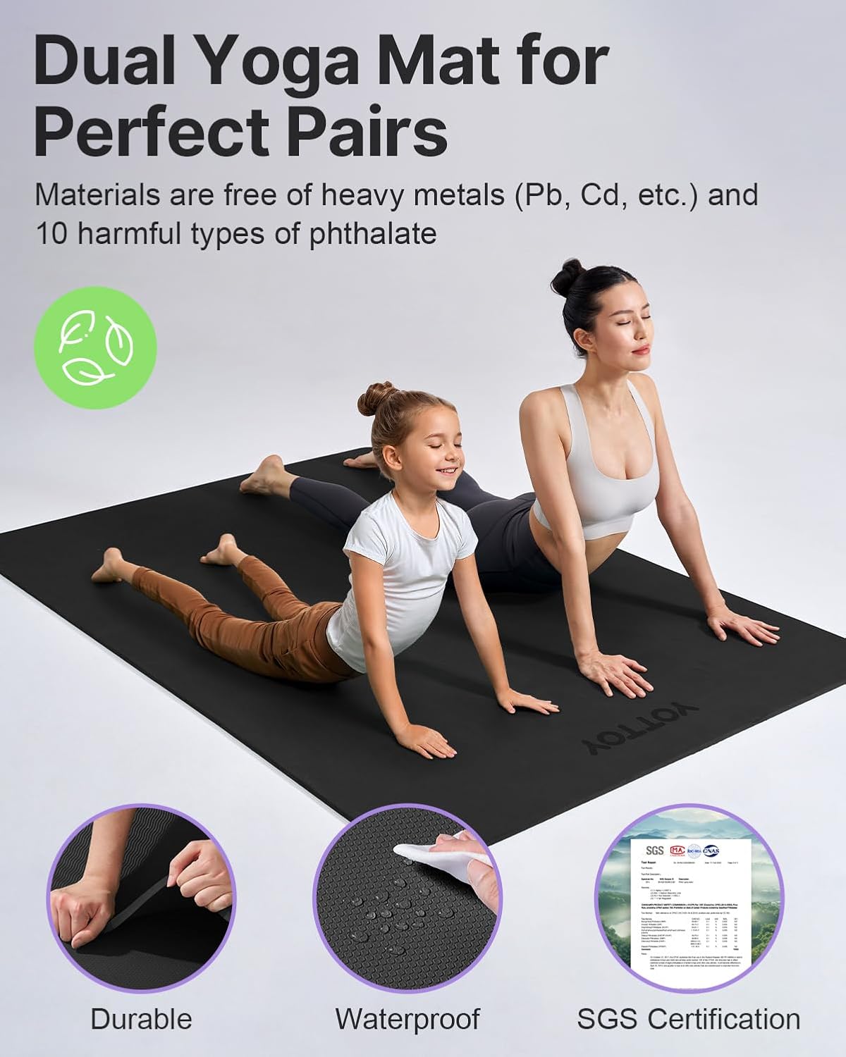 Large Yoga Mat 75x52x1/2in, Ex – обзор и цена Pilates Yoga Mat