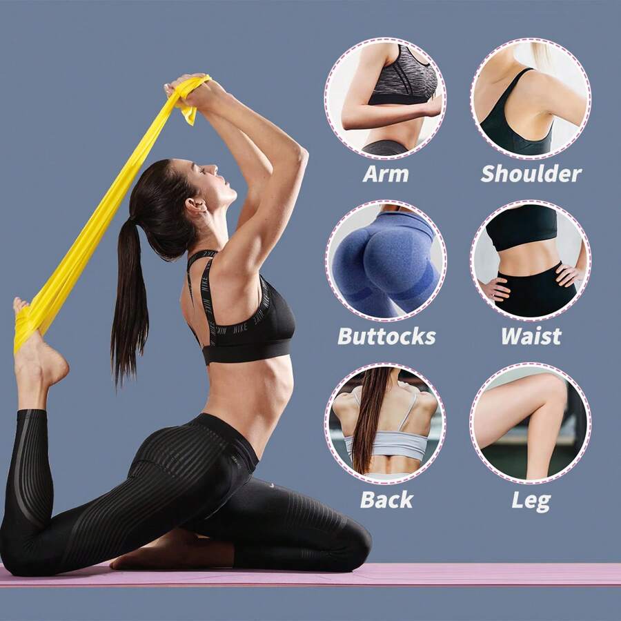 3pcs Resistance Bands Set, Pow – обзор и цена Pilates And Yoga Difference