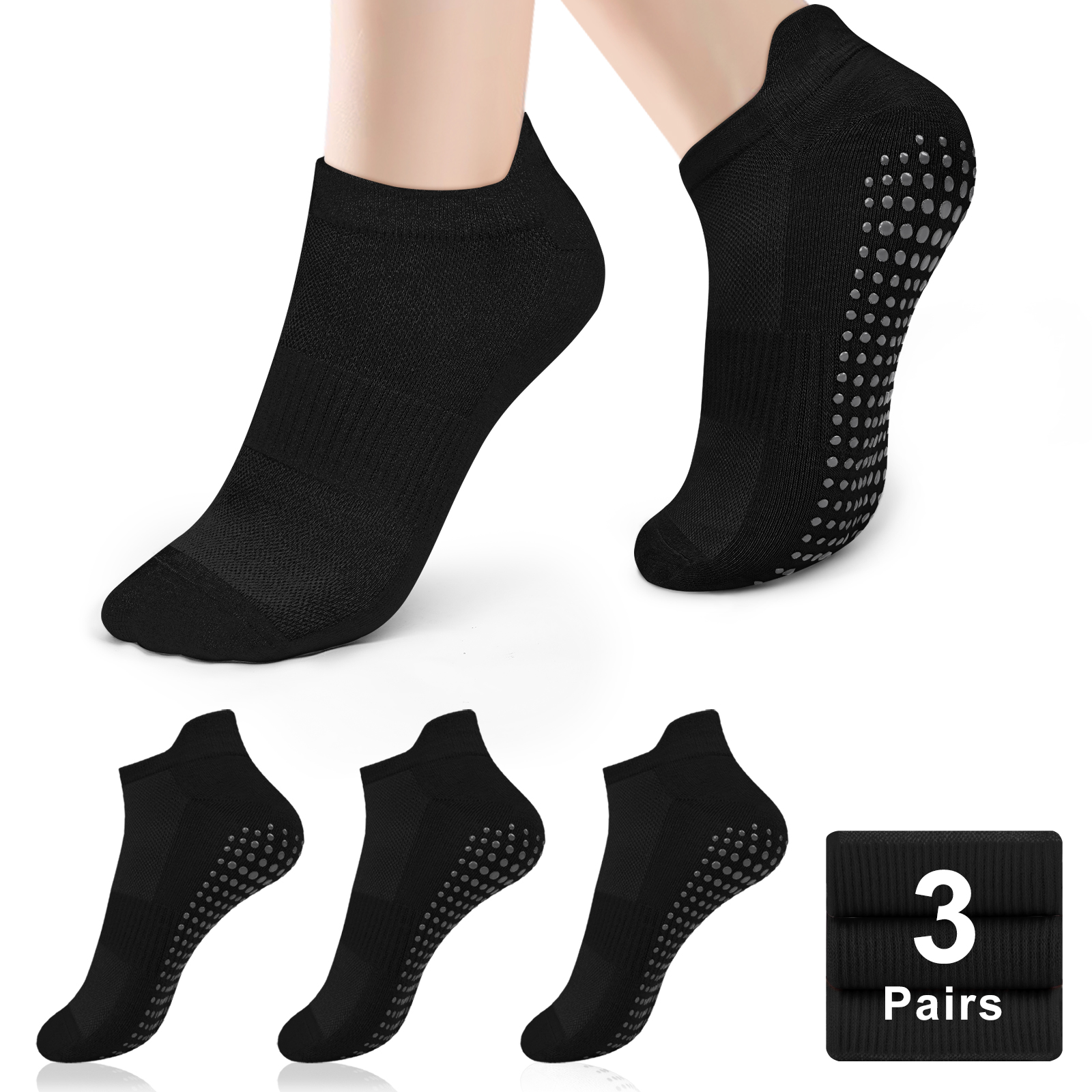 3 Pairs Yoga Socks Women Cotto – обзор и цена Yoga Pilates Yoga