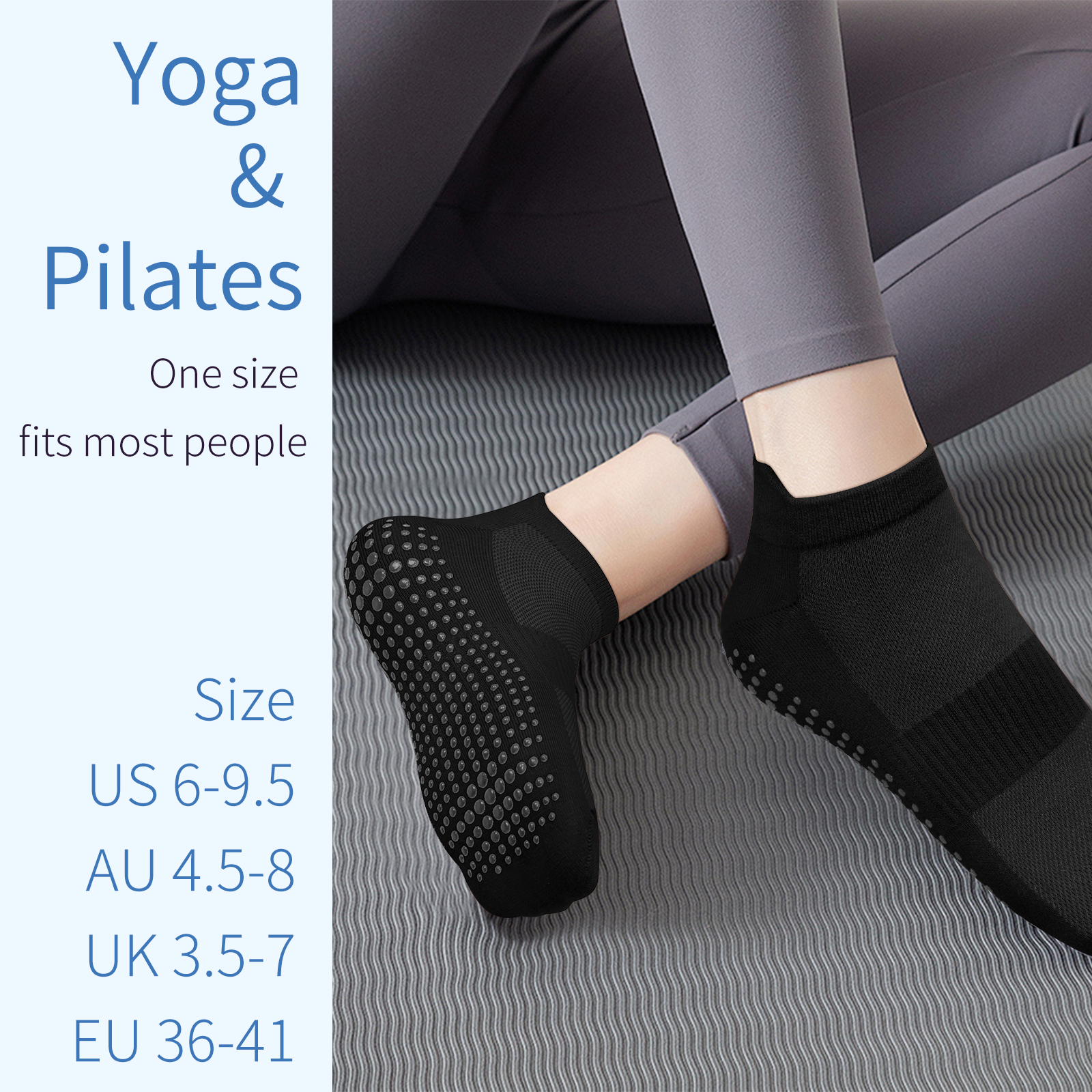 3 Pairs Yoga Socks Women Cotto – обзор и цена Yoga Pilates Yoga